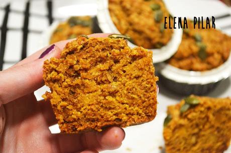 Muffins de calabaza súper esponjosos, sin huevo y con opción vegana