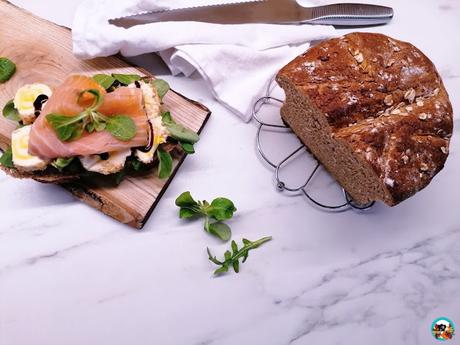 Pan de trigo integral con centeno y avena