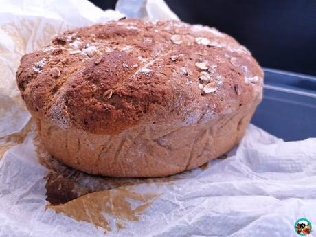 Pan de trigo integral con centeno y avena