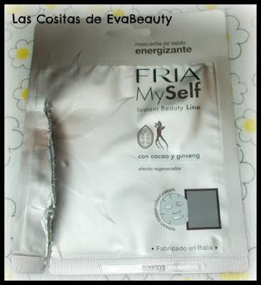 Mascarilla facial tissú energizante de gineng y cacao de FRIA