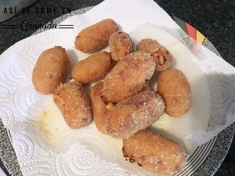 Croquetas de queso y sobrasada sin gluten