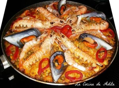 Paella  de  mariscos
