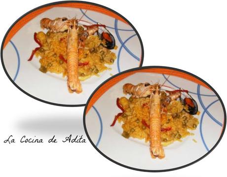 Paella  de  mariscos