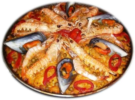 Paella  de  mariscos
