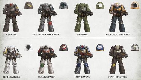 Esquemas de capítulos de Astartes leales al Imperio (Primaris)