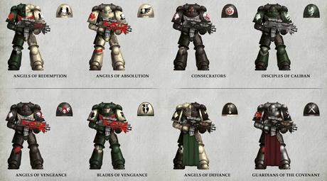 Esquemas de capítulos de Astartes leales al Imperio (Primaris)