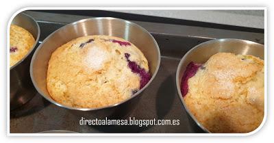 Muffins de arándanos