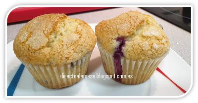 Muffins de arándanos