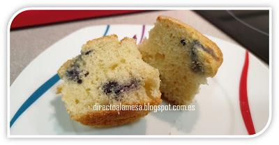 Muffins de arándanos