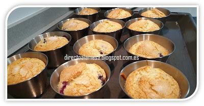 Muffins de arándanos