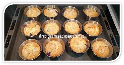 Muffins de arándanos