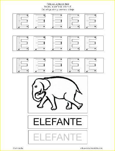 Aprendo a leer y a escribir. La E Aprendo a leer y a escribir. La E