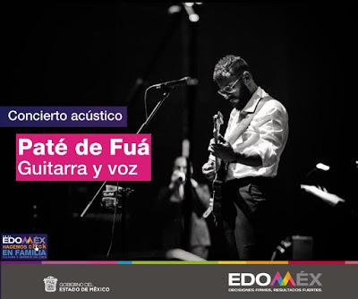 INVITA SECRETARÍA DE CULTURA Y DEPORTE AL RECITAL ACÚSTICO CON LO MEJOR DE PATÉ DE FUÁ