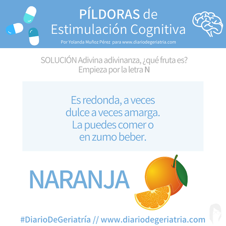 💊💊 PÍLDORAS de Estimulación Cognitiva 🧠: FRUTAS