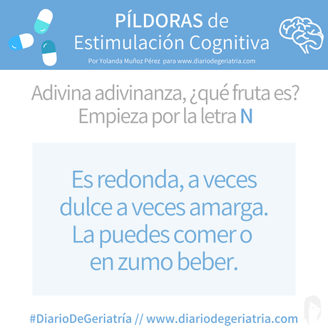 💊💊 PÍLDORAS de Estimulación Cognitiva 🧠: FRUTAS