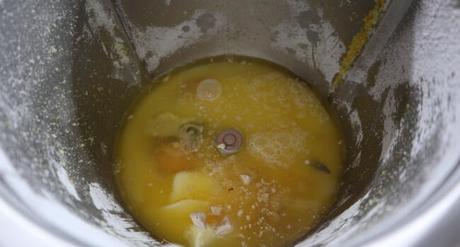 Coca de San Juan con Thermomix ® Mezclamos la mantequilla con los demás ingredientes