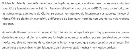 RESEÑA | Yo antes de ti