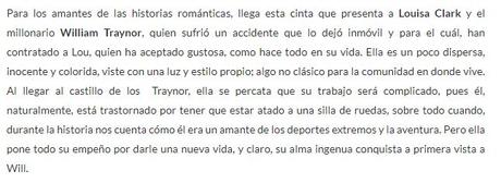 RESEÑA | Yo antes de ti