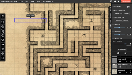 Dungeons Scrawl: Creador de dungeons on-line gratis Dungeons Scrawl: Creador de dungeons on-line gratis