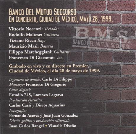 Banco del Mutuo Soccorso - En Concierto Mexico City (1999) Banco del Mutuo Soccorso - En Concierto Mexico City (1999)