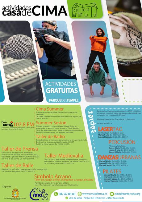 Cima Ponferrada presenta las actividades para el verano 2020