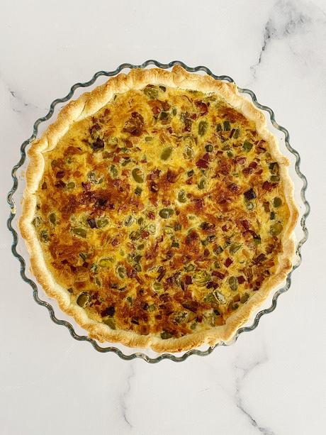 Cómo preparar quiche con habas y espárragos en Thermomix