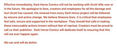 Dark Horse expulsa a Scott Allie por abusos sexuales Dark Horse expulsa a Scott Allie por abusos sexuales