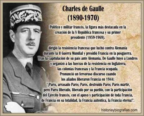 El general Charles De Gaulle.