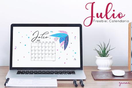 Freebie: Calendario Julio 2020