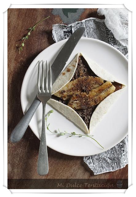 Galette de Chocolate y Plátano Galette de Chocolate y Plátano