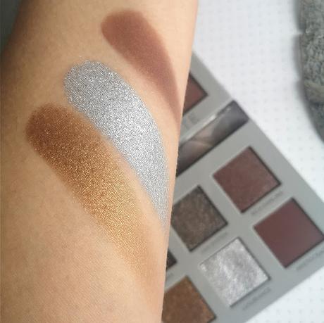 Reseña de la paleta Platinum (Cuttie Palette) de Nabla 07 swatches 02