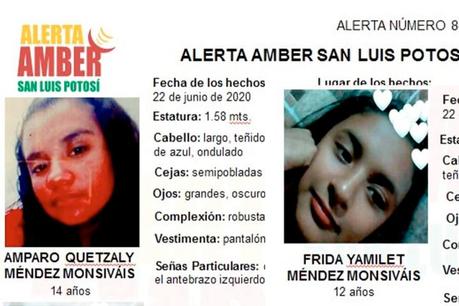 Alerta Amber: desaparecen niñas de 12 y 14 años en Soledad