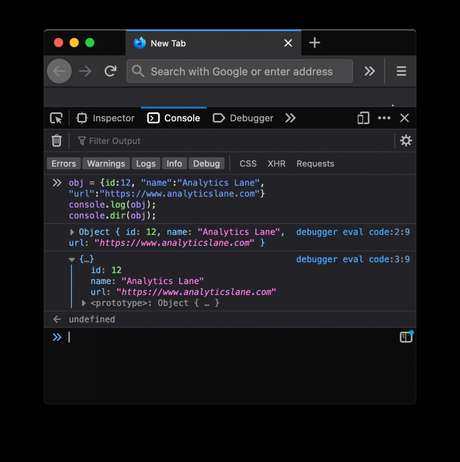 La consola de JavaScript