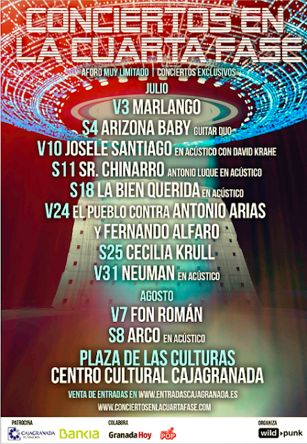 Conciertos en la Cuarta Fase en Granada: Marlango, Sr Chinarro, Neuman, Arizona Baby, Josele Santiago, Arco, La Bien Querida... Conciertos en la Cuarta Fase en Granada: Marlango, Sr Chinarro, Neuman, Arizona Baby, Josele Santiago, Arco, La Bien Querida...