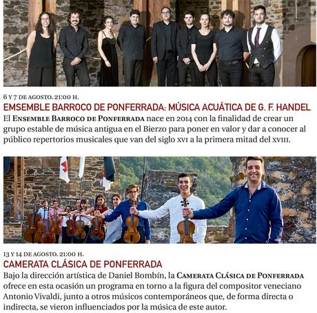 Actividades culturales Ponferrada Verano 2020. ‘Ponferrada te abraza’