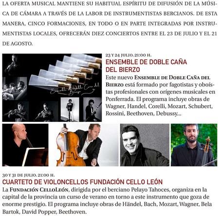 Actividades culturales Ponferrada Verano 2020. ‘Ponferrada te abraza’