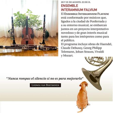 Actividades culturales Ponferrada Verano 2020. ‘Ponferrada te abraza’