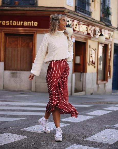 Combinar Falda Plisada Midi Verde