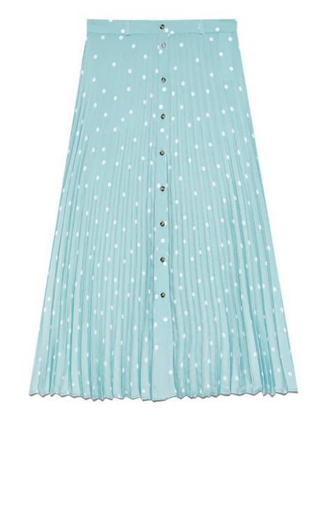 Combinar Falda Plisada Midi Verde