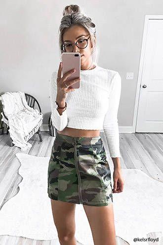 Falda Camuflaje Nina