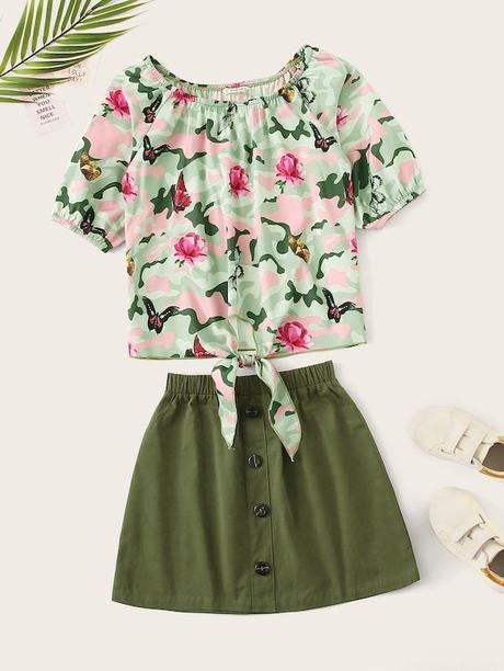 Falda Camuflaje Nina