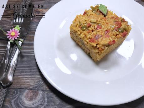 Arroz con sobrasada