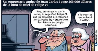 - Oda a la vejez en tiempos de covid-19.  - Los 269.000 dólares pagados por Cusí para el viaje de Félix VI y Letizia en su luna de miel.  - Dos felipes, dos silencios, y el PSOE no quiere matar al padre.