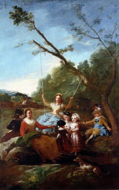 Francisco de Goya: El columpio – PINTORES ARAGONESES
