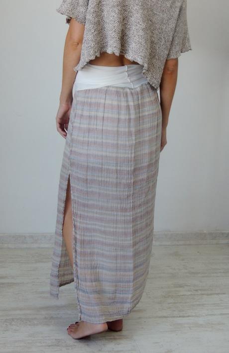 Falda Tubo Con Pretina Alta