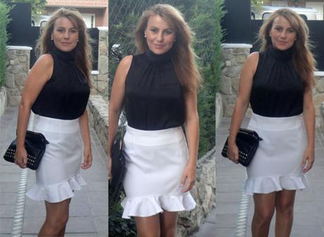 Falda Tubo Con Pretina Alta