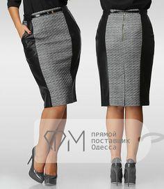 Falda Tubo Con Pretina Alta