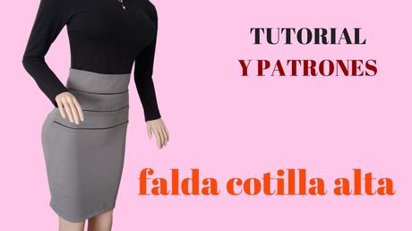 Falda Tubo Con Pretina Alta