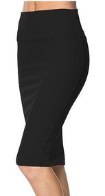 Falda Tubo Con Pretina Alta