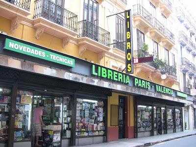 Pequeñas librerías - Valencia (faltan Ubik Café y el Imperio de los Libros)